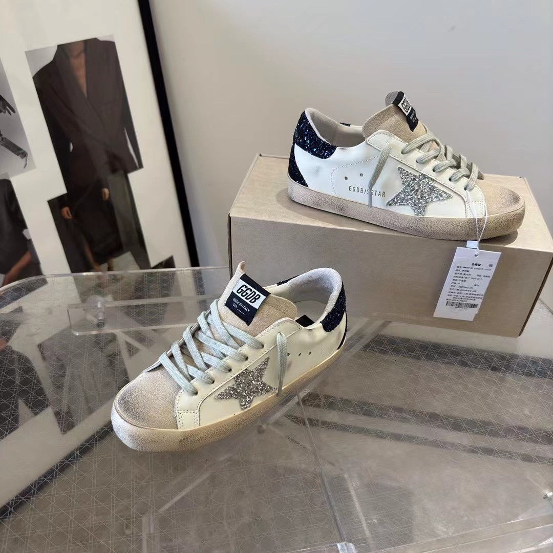 Golden Goose Vintage Distressed Sneakers #118