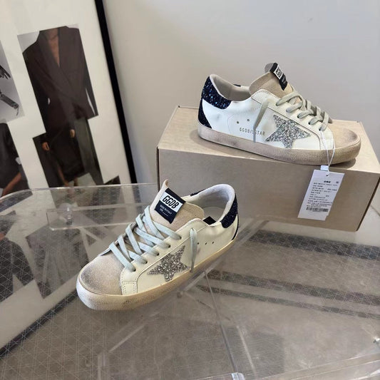 Golden Goose Vintage Distressed Sneakers #118