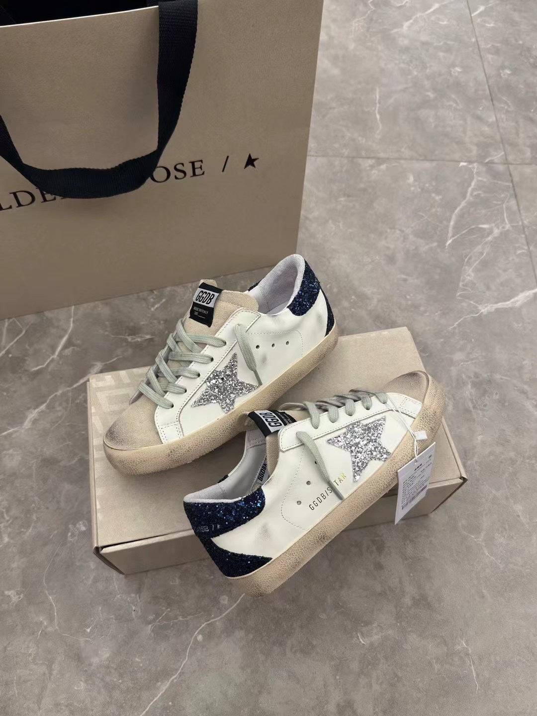 Golden Goose Vintage Distressed Sneakers #118