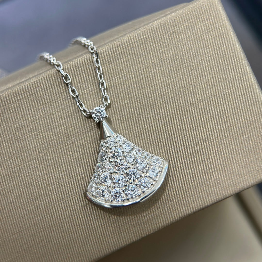BVLGARI Gold-Plated Crystal Necklace