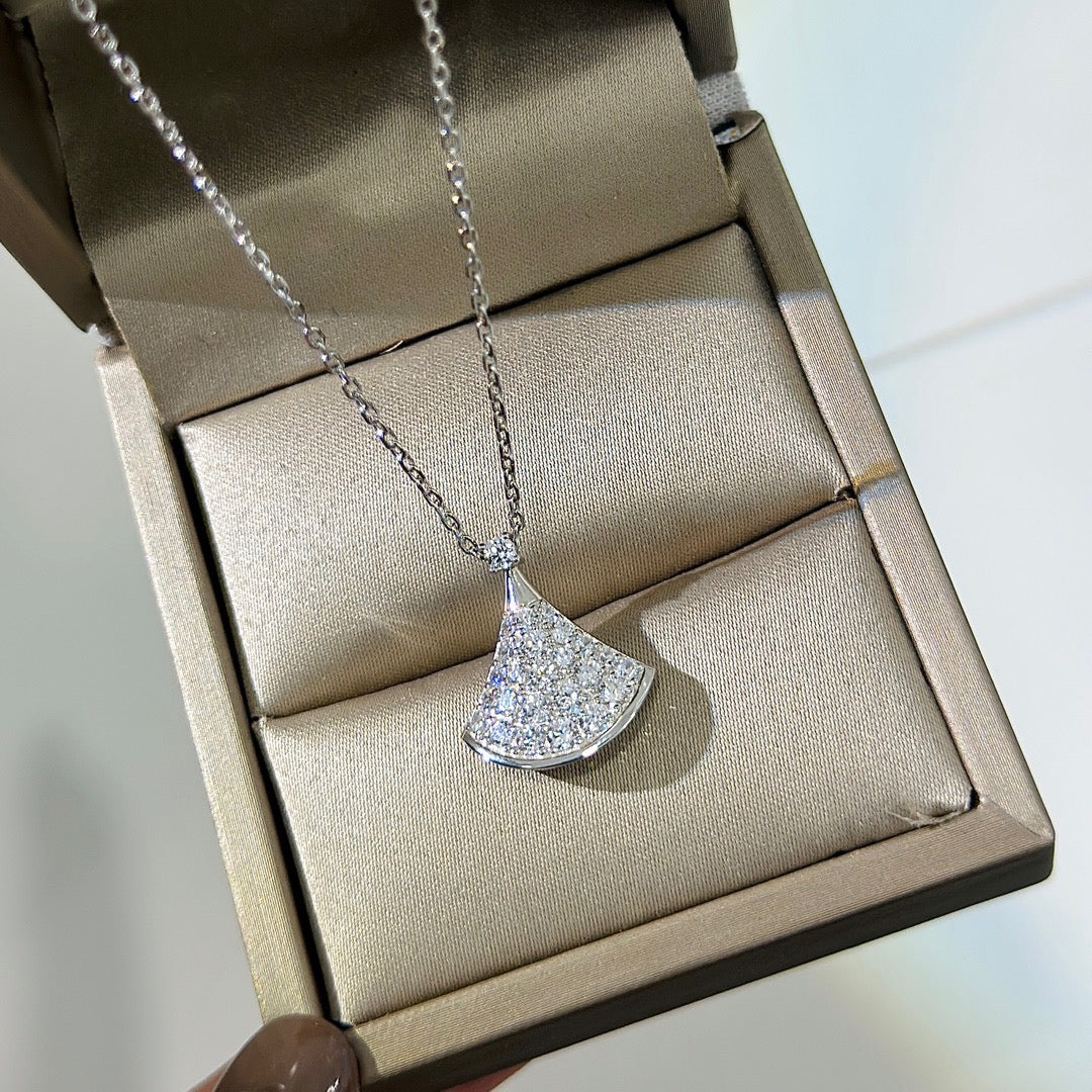 BVLGARI Gold-Plated Crystal Necklace