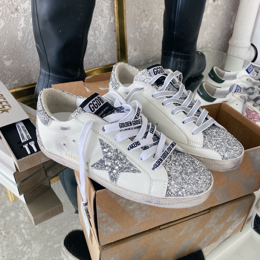 Golden Goose Vintage Distressed Sneakers #140