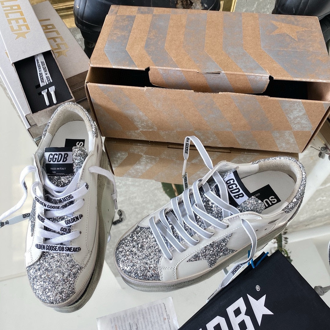 Golden Goose Vintage Distressed Sneakers #140