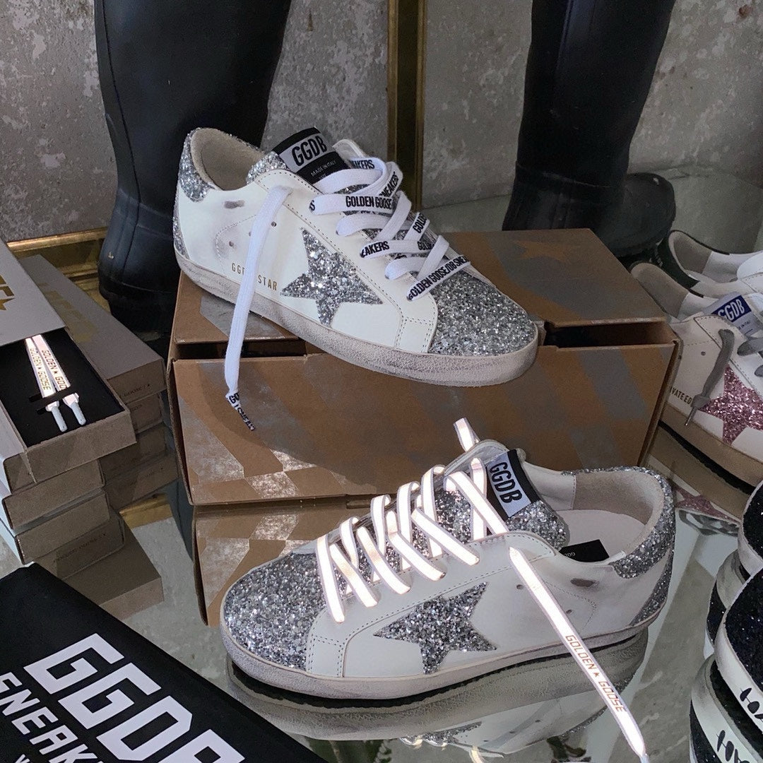 Golden Goose Vintage Distressed Sneakers #140