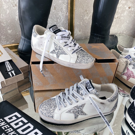 Golden Goose Vintage Distressed Sneakers #140