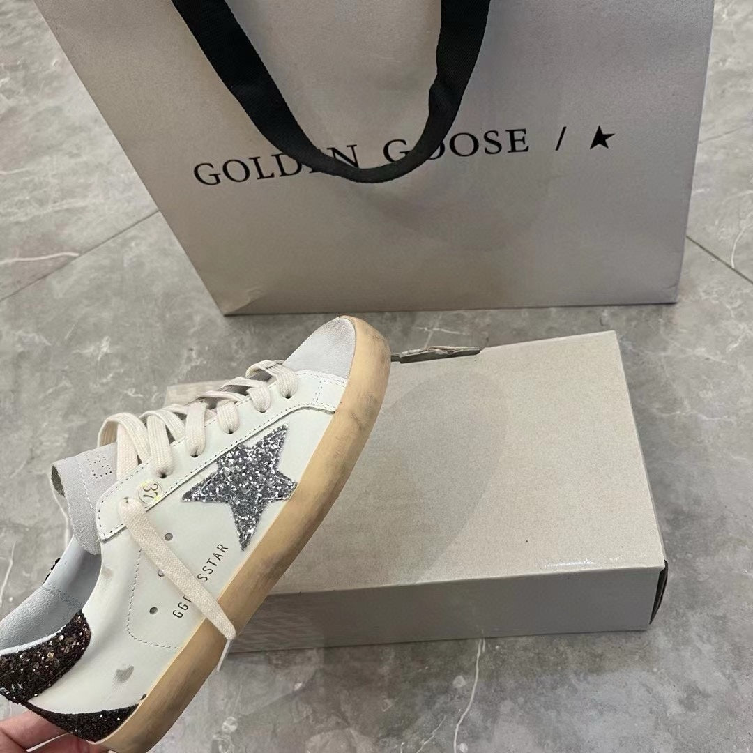 Golden Goose Vintage Distressed Sneakers #224