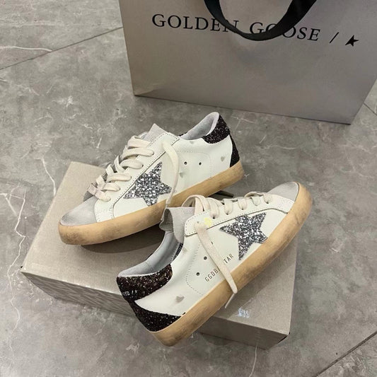 Golden Goose Vintage Distressed Sneakers #224
