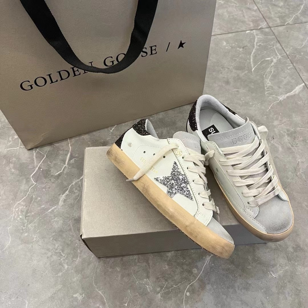 Golden Goose Vintage Distressed Sneakers #224