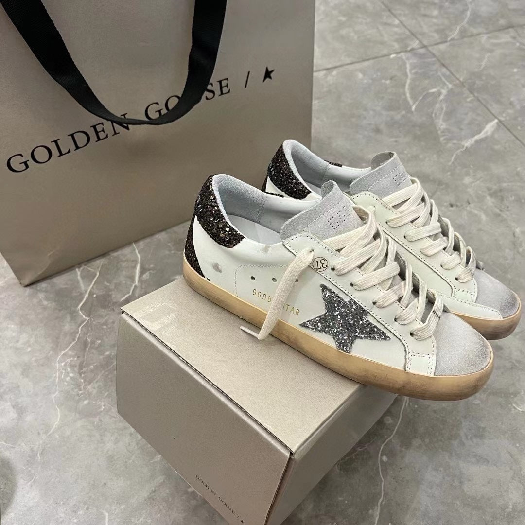 Golden Goose Vintage Distressed Sneakers #224