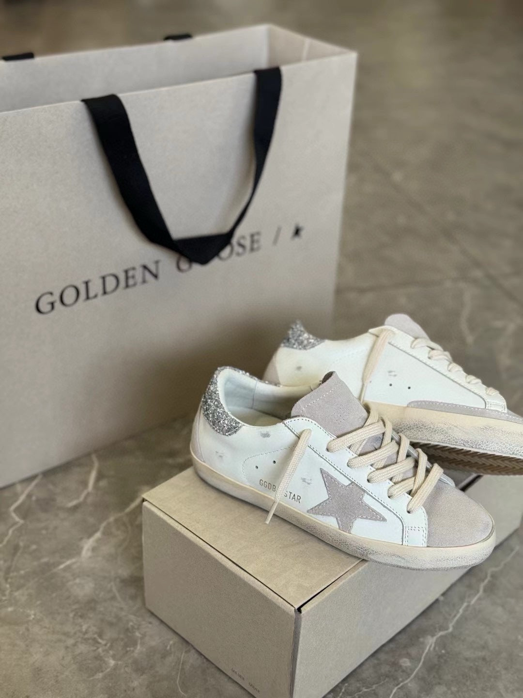 Golden Goose Vintage Distressed Sneakers #243