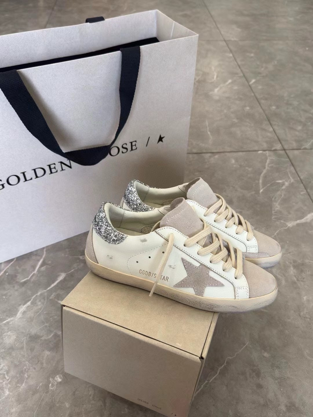 Golden Goose Vintage Distressed Sneakers #243