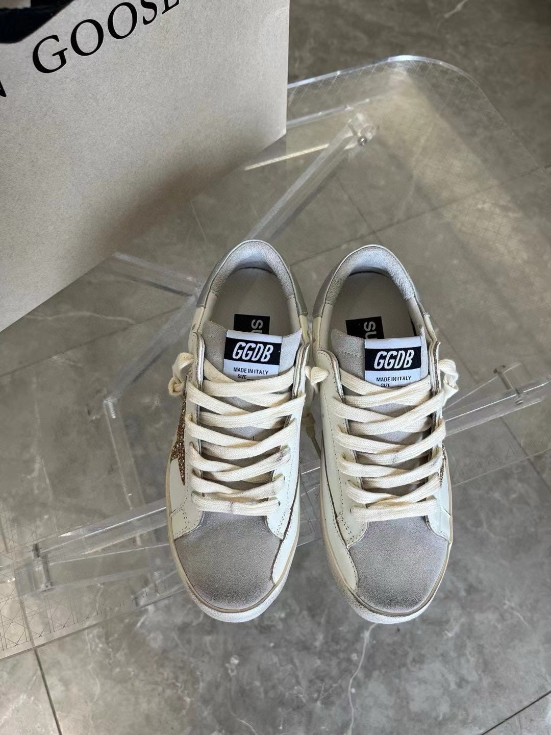 Golden Goose Vintage Distressed Sneakers #097