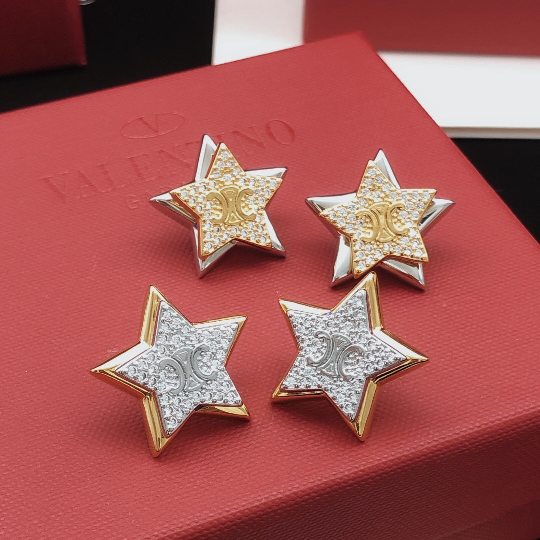 CELINE Brass Earrings