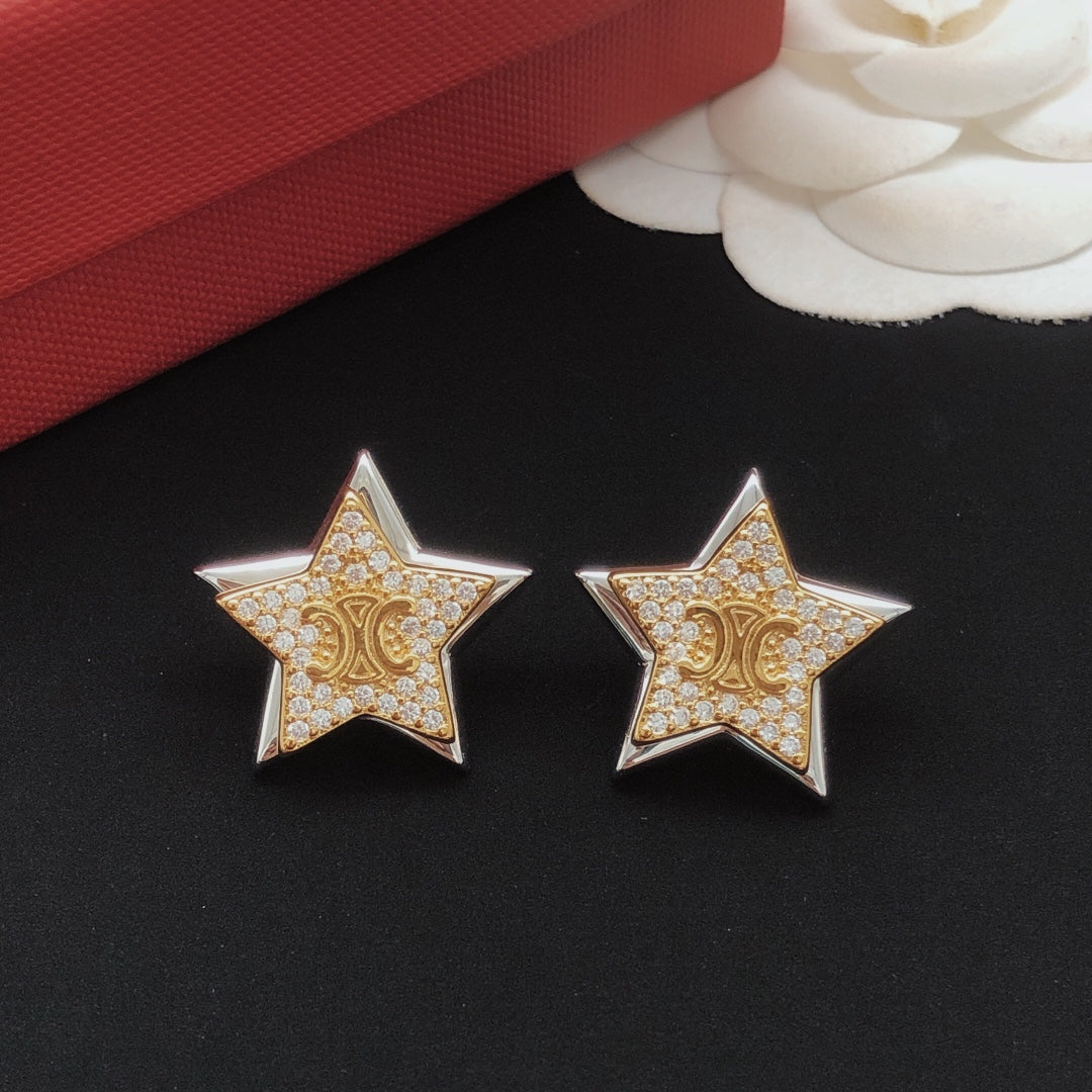 CELINE Star stud earrings