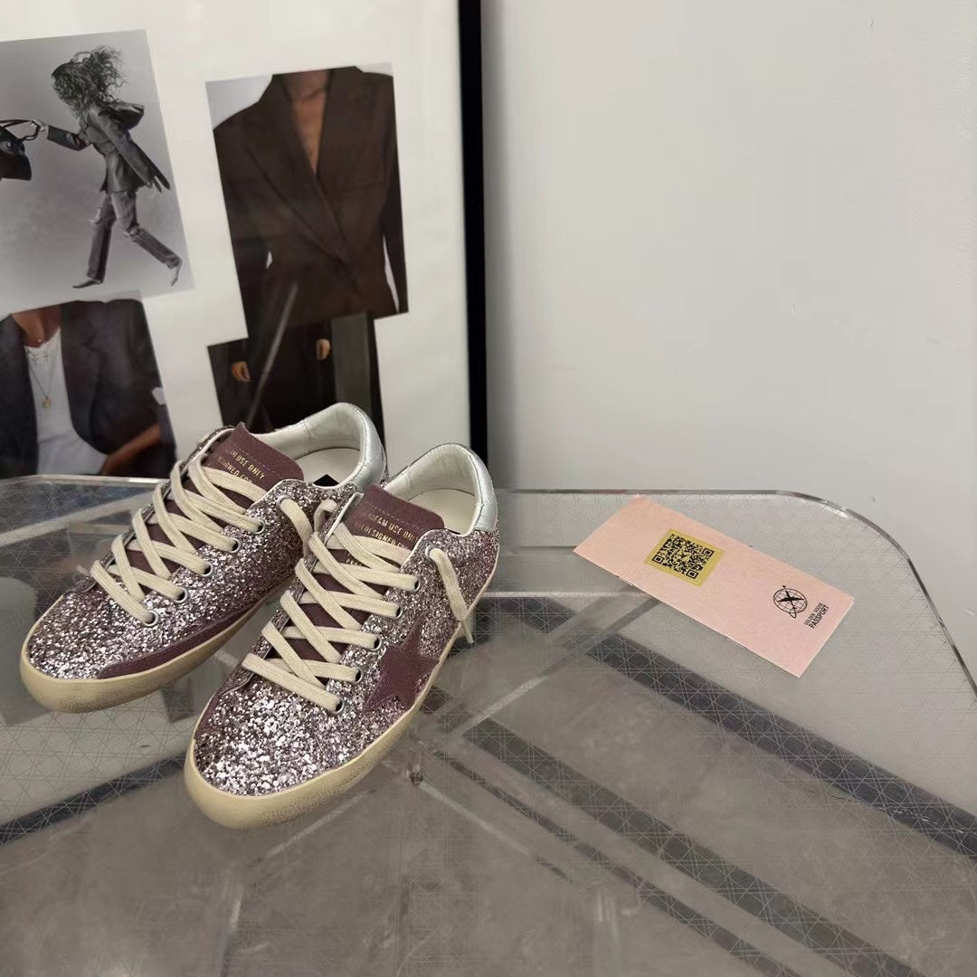 Golden Goose Vintage Distressed Sneakers #071