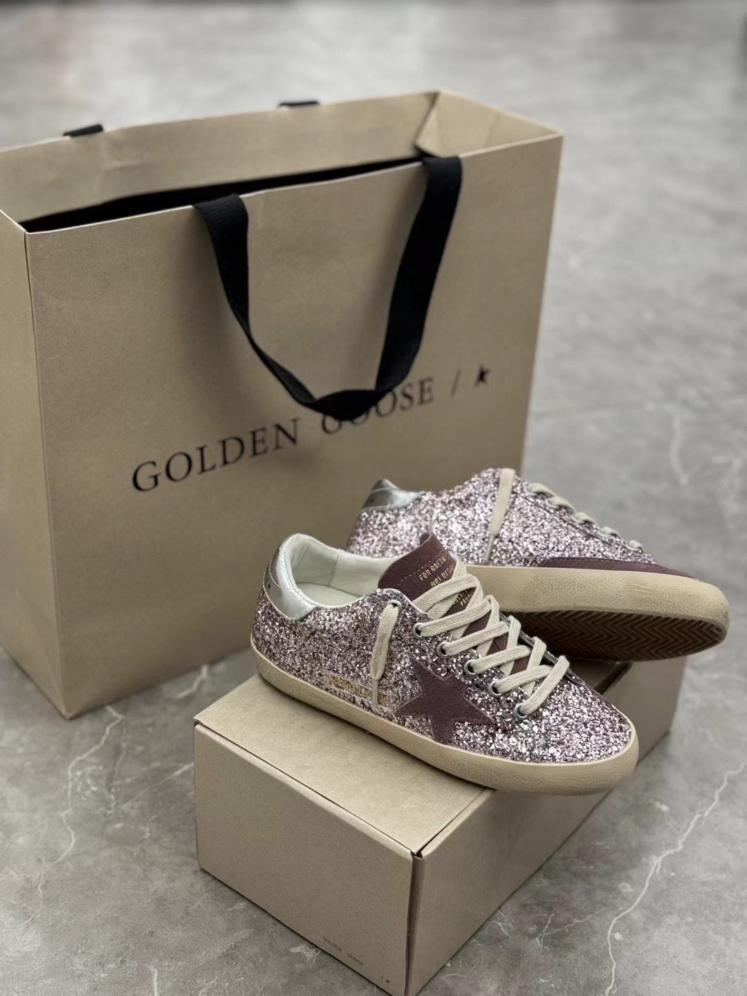 Golden Goose Vintage Distressed Sneakers #071