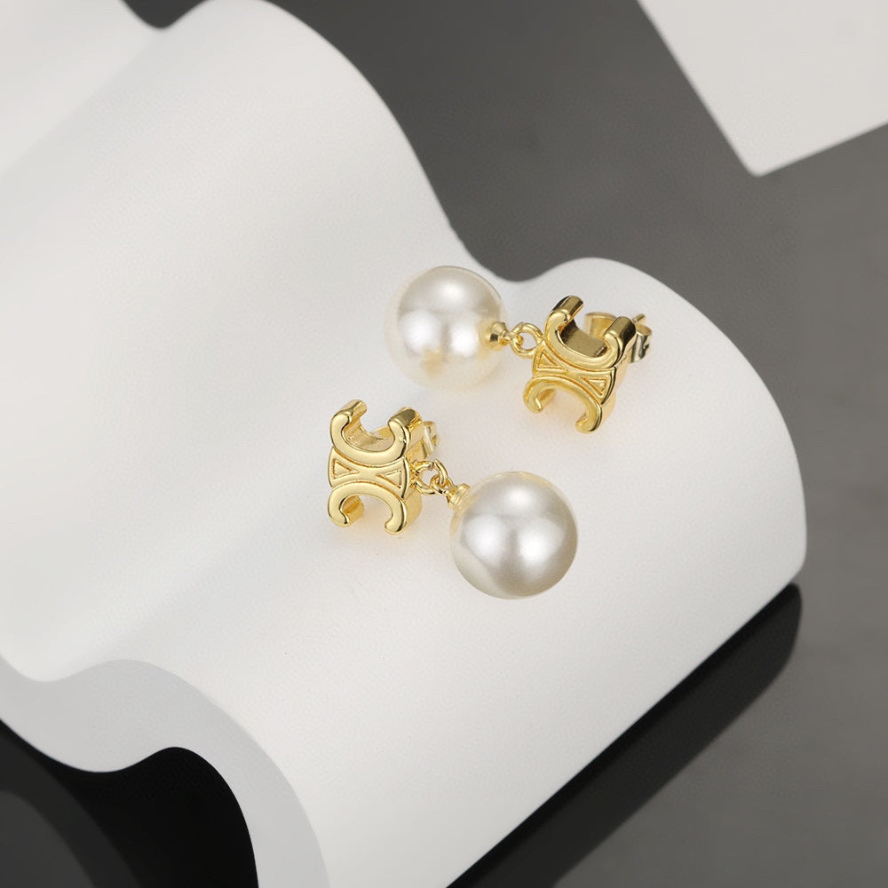 CELINE Pearl Earrings
