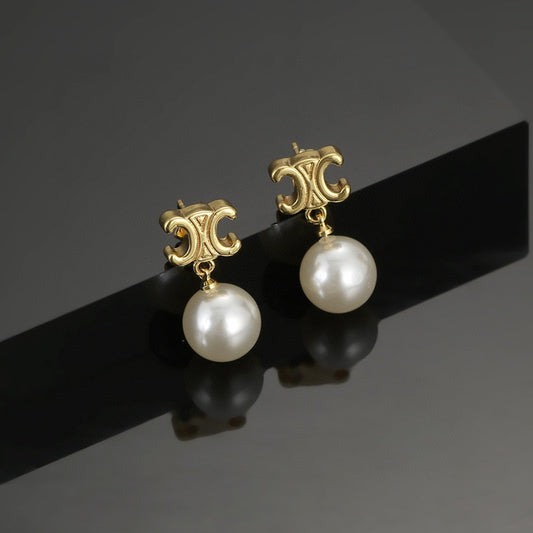CELINE Pearl Earrings