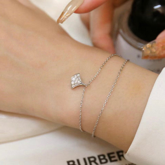 BVLGARI 925 Silver Gold-Plated Bracelet