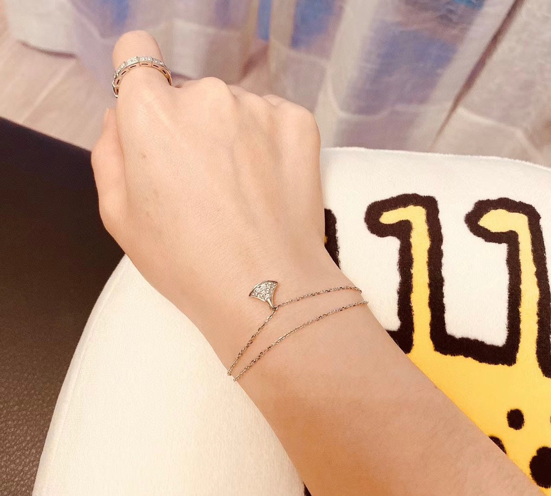 BVLGARI 925 Silver Gold-Plated Bracelet