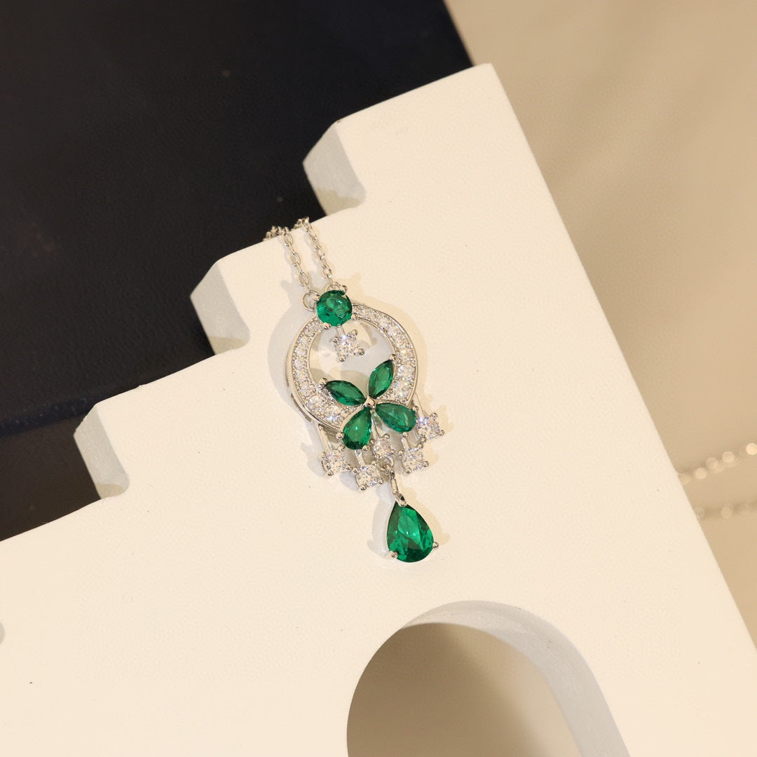 BVLGARI Gold-Plated Zircon Necklace