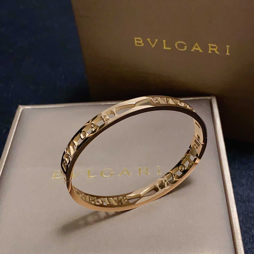 BVLGARI Gold-Plated Stainless Steel Bracelet