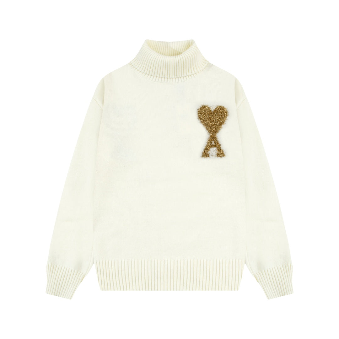 AMI PARIS Cotton and wool sweater
