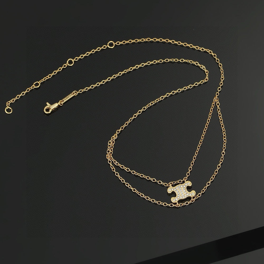 CELINE Gold-Plated Brass Necklace