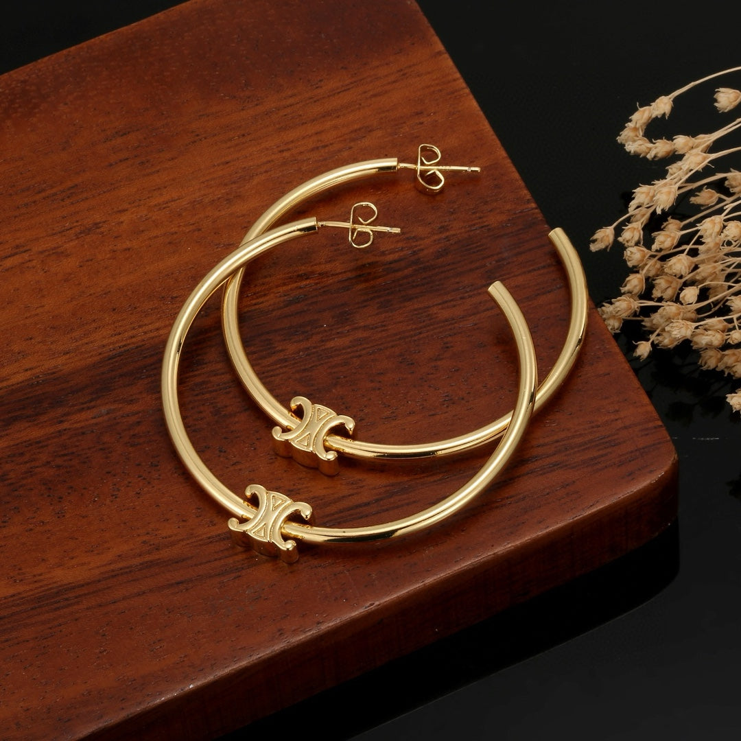 CELINE Triomphe Earrings