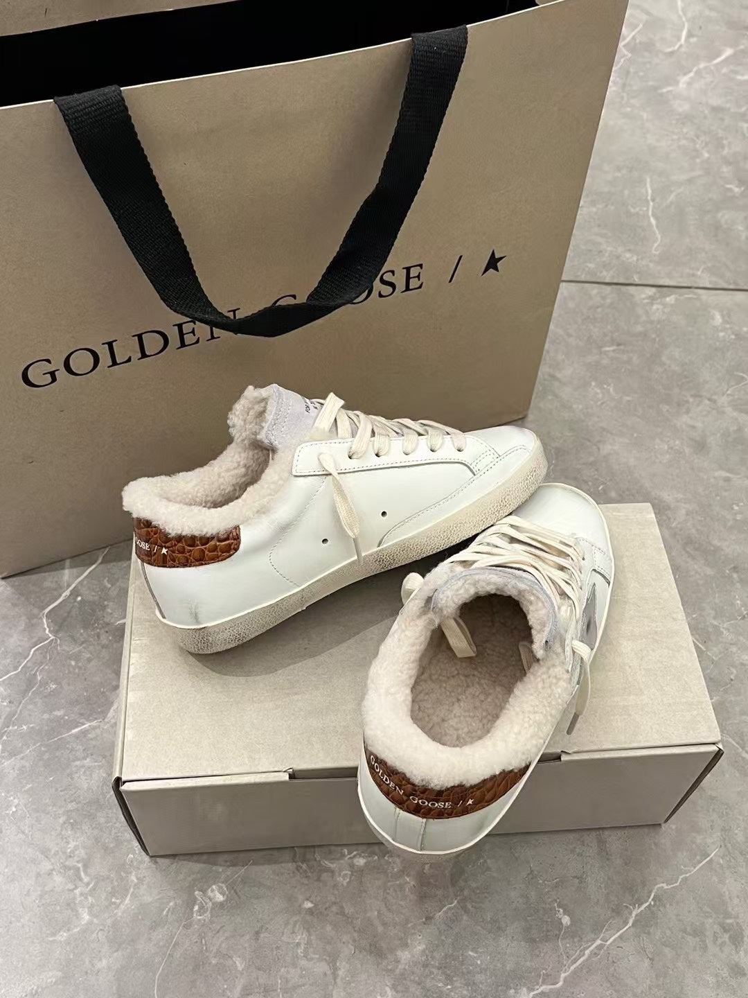 Golden Goose Vintage Distressed Sneakers #001