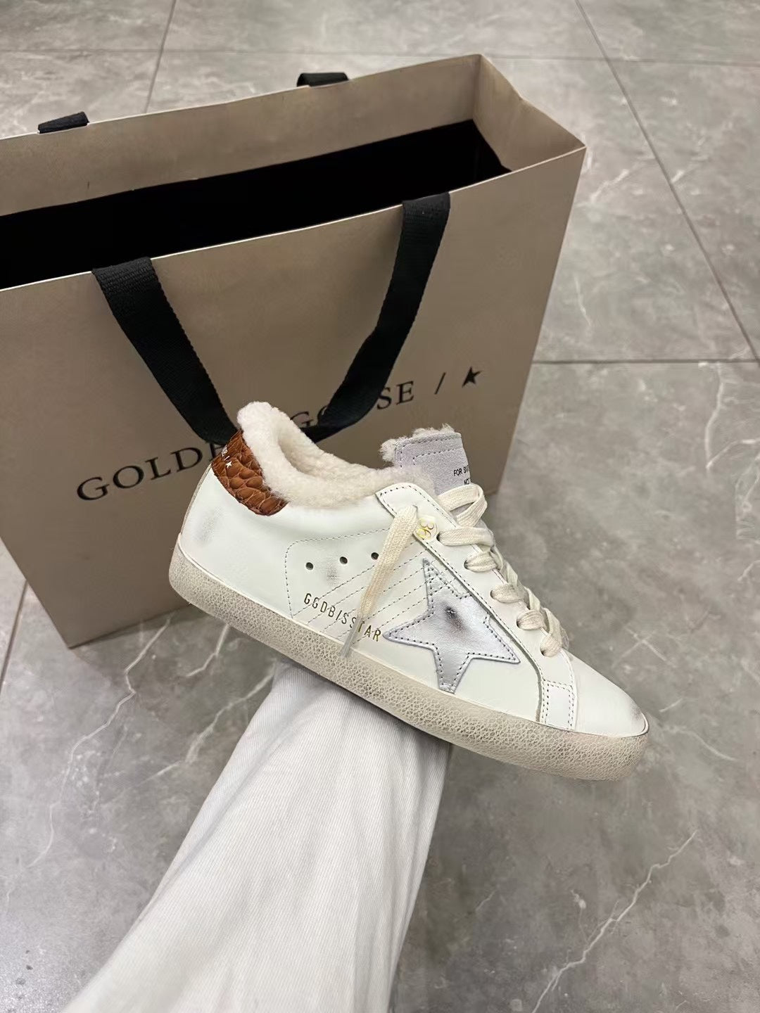 Golden Goose Vintage Distressed Sneakers #001