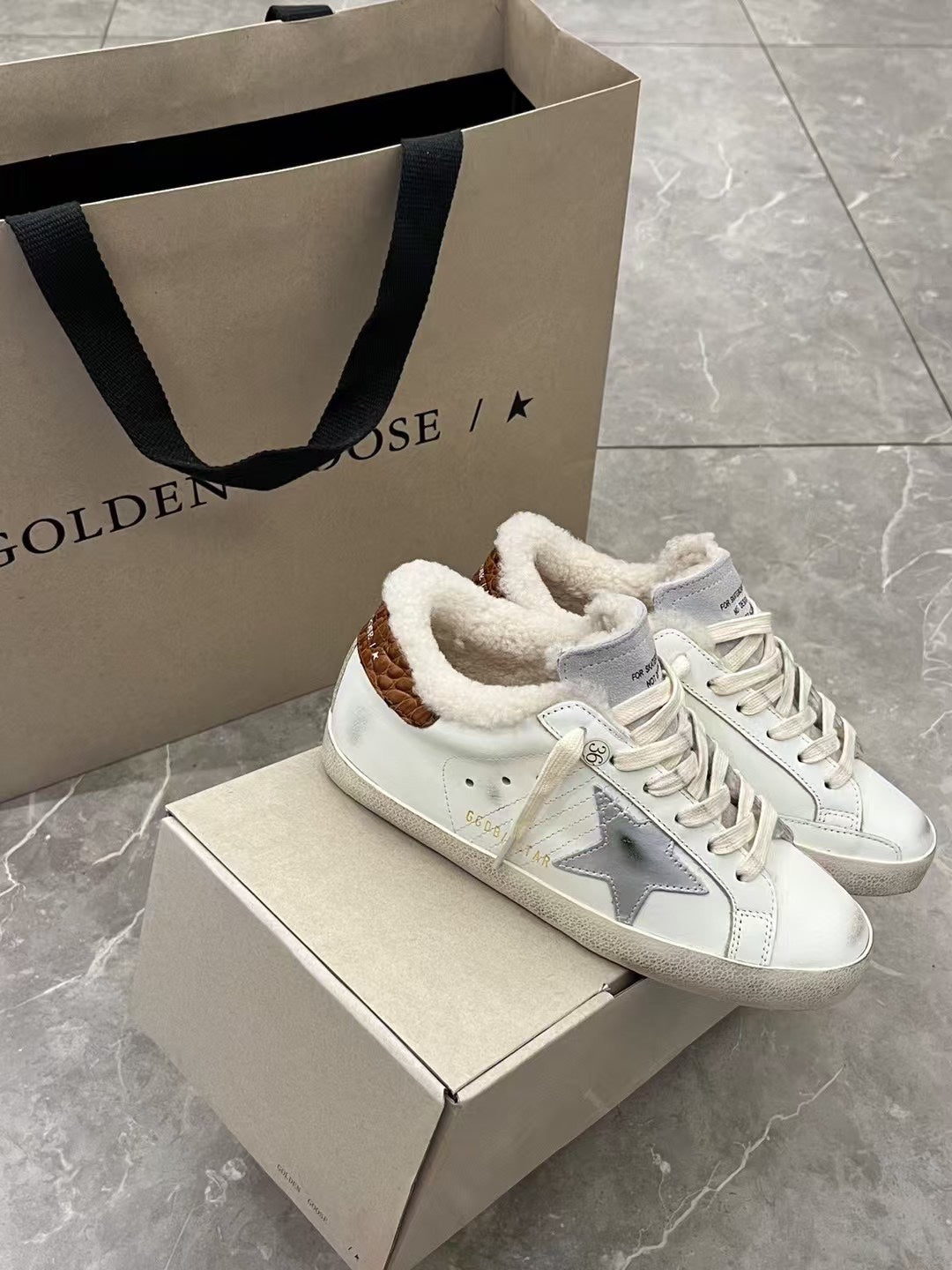 Golden Goose Vintage Distressed Sneakers #001