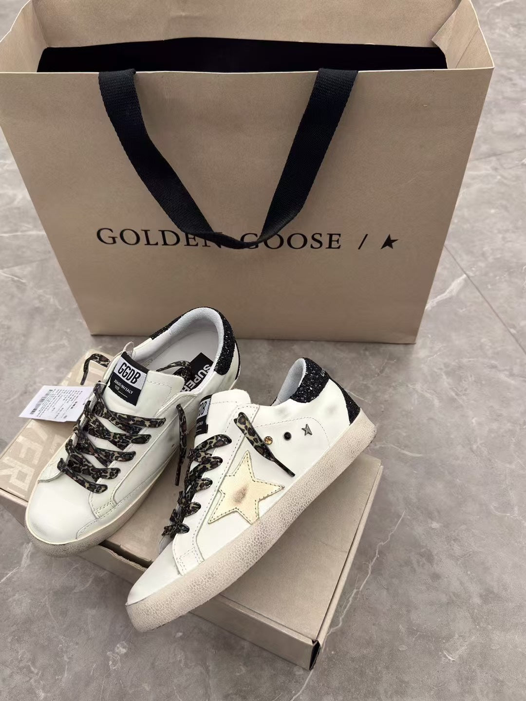 Golden Goose Vintage Distressed Sneakers #081