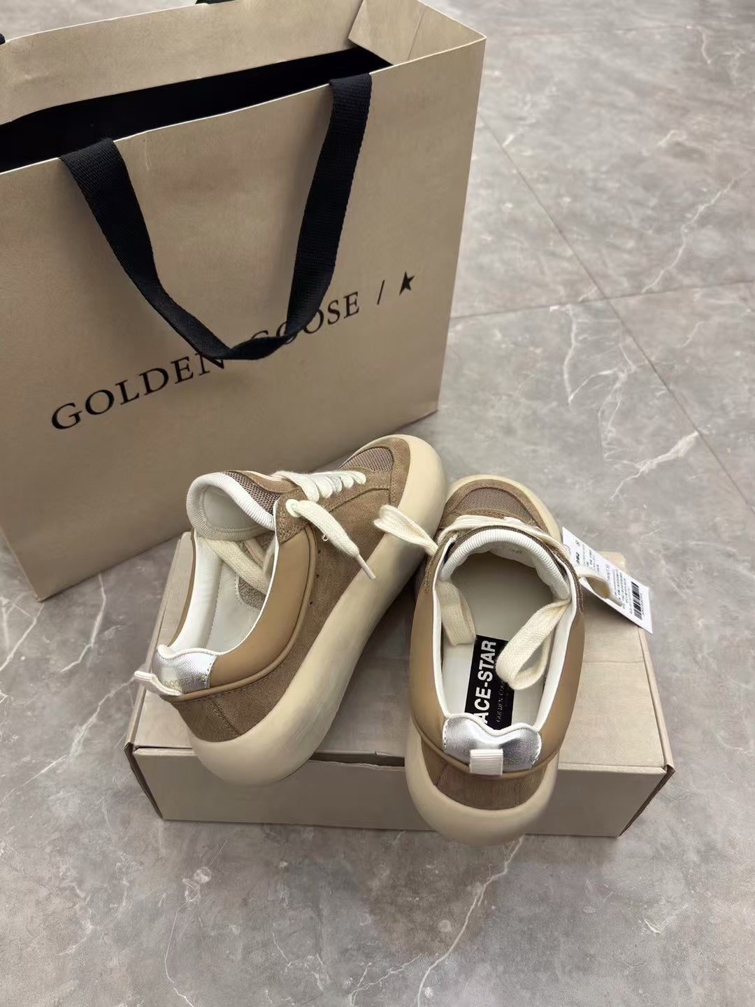 Golden Goose Vintage Distressed Sneakers #026
