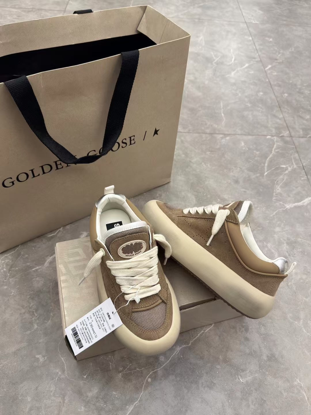 Golden Goose Vintage Distressed Sneakers #026
