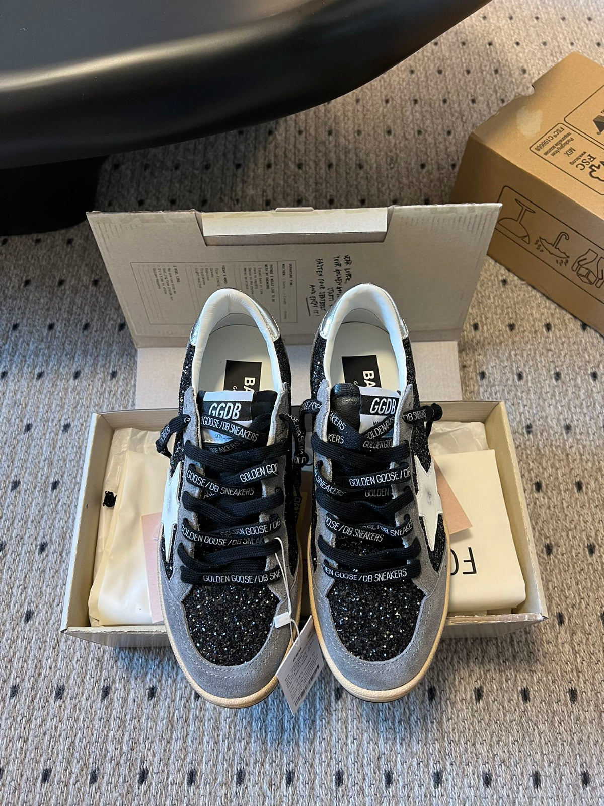 Golden Goose Vintage Distressed Sneakers #233
