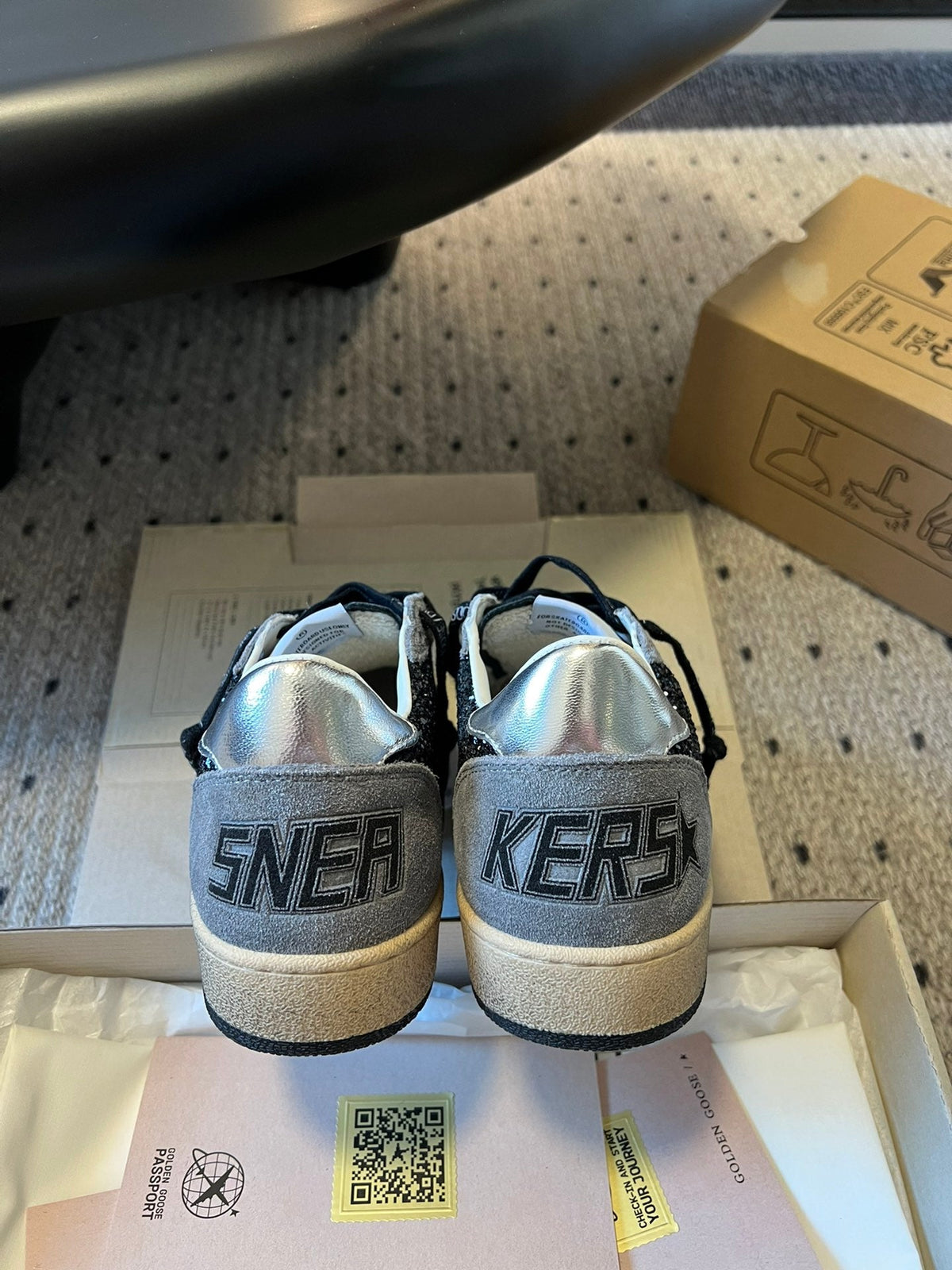 Golden Goose Vintage Distressed Sneakers #233