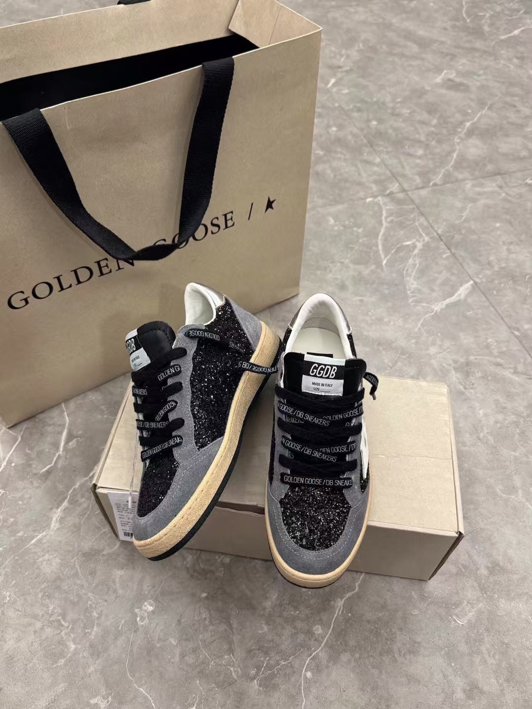 Golden Goose Vintage Distressed Sneakers #147