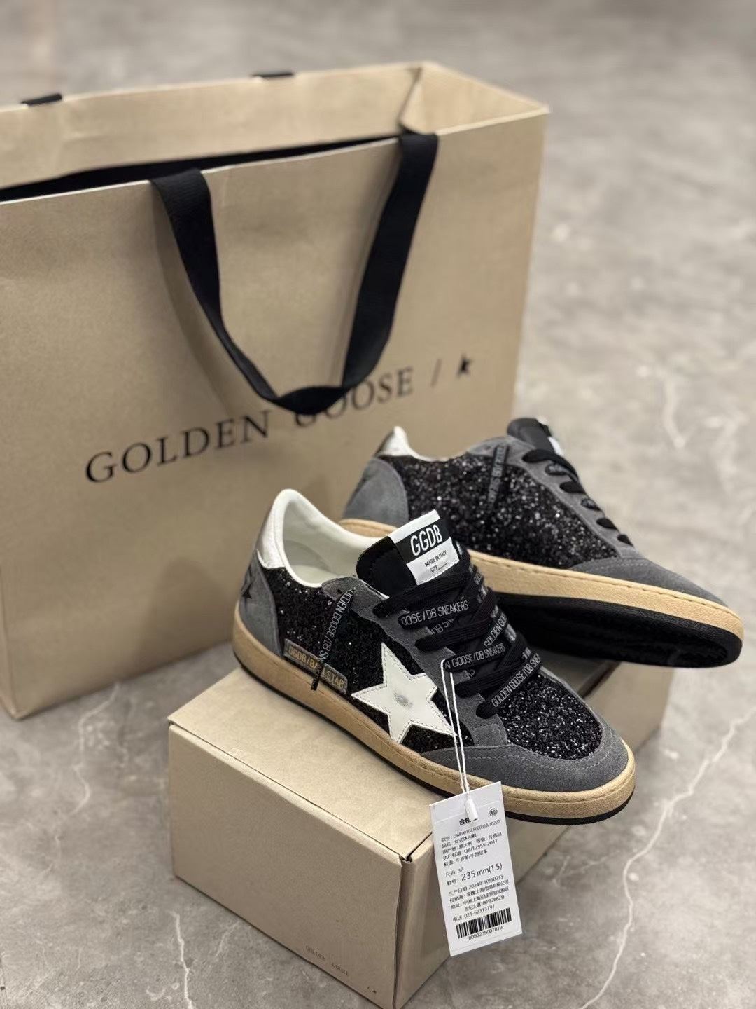 Golden Goose Vintage Distressed Sneakers #147