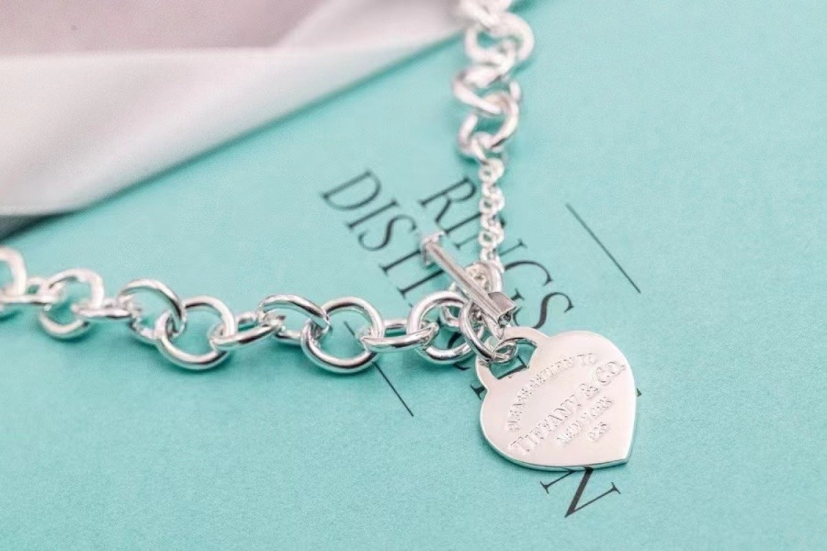 Tiffany & Co. 925 Silver Heart Necklace