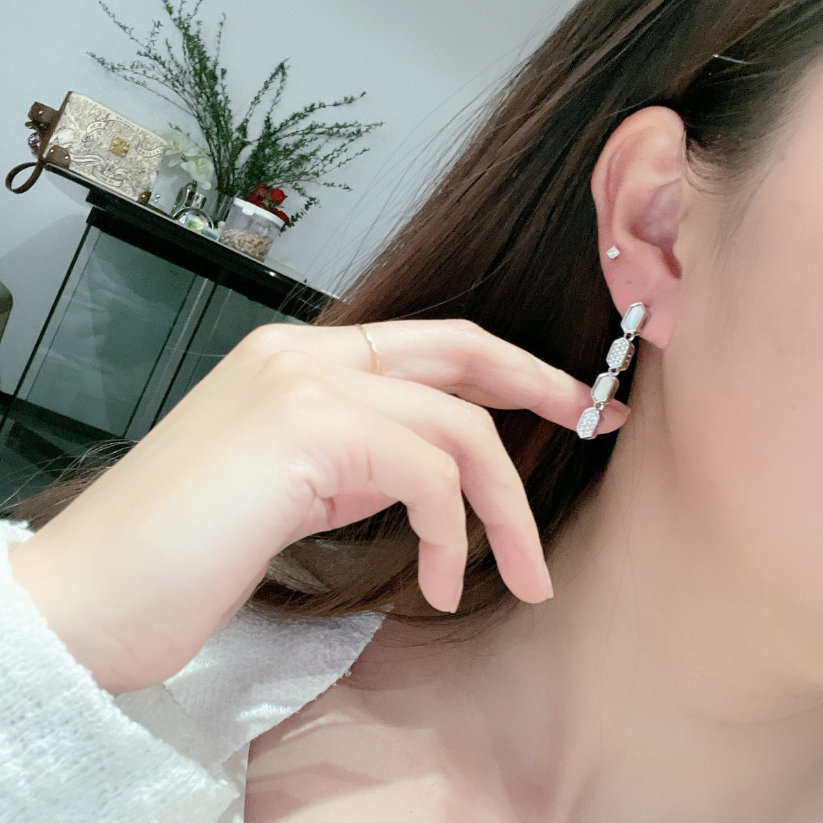 BVLGARI 925 Silver Serpenti Earrings