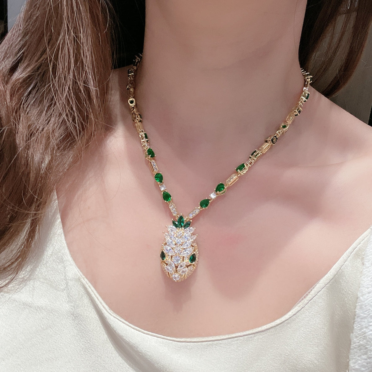 BVLGARI Crystal Serpenti Necklace