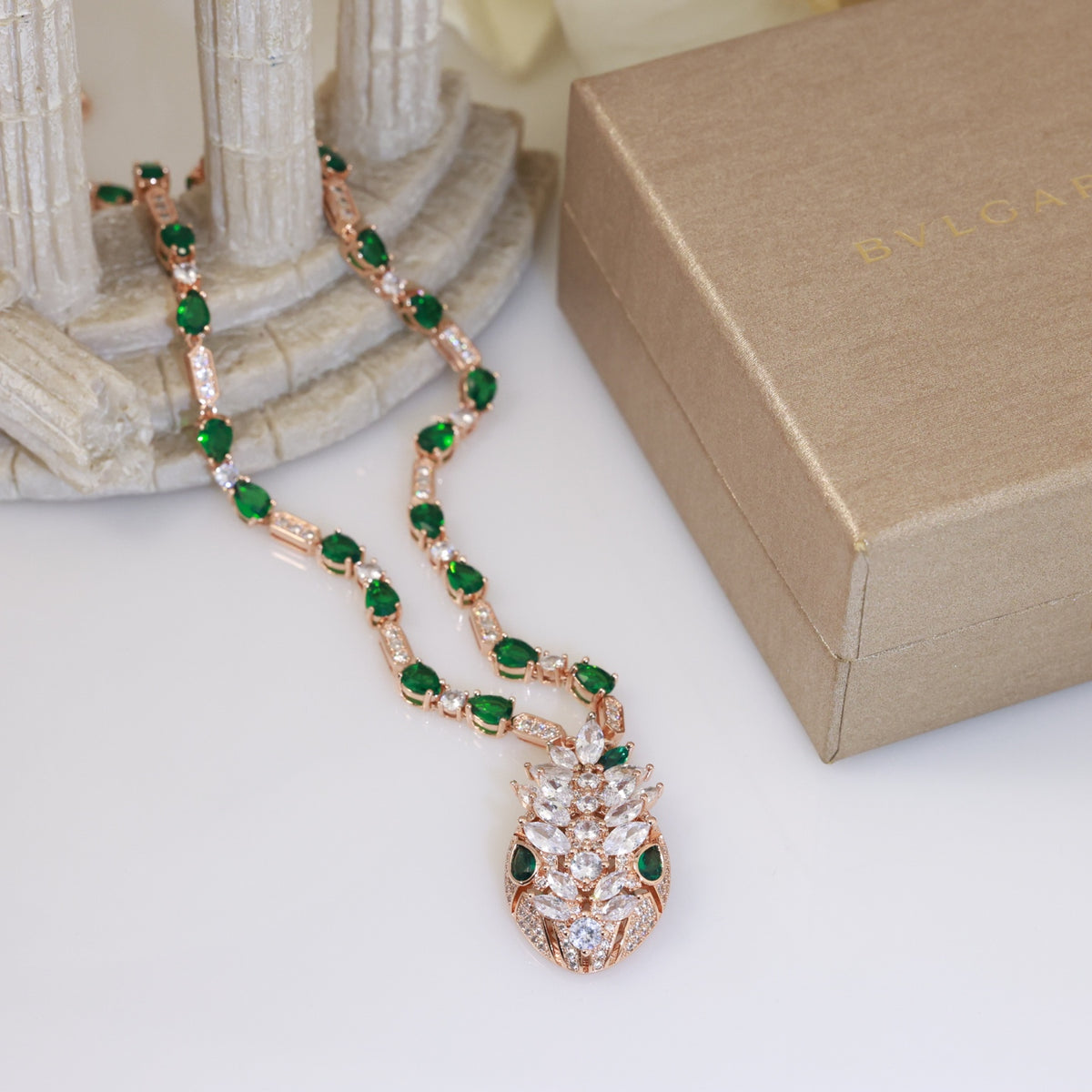 BVLGARI Crystal Serpenti Necklace