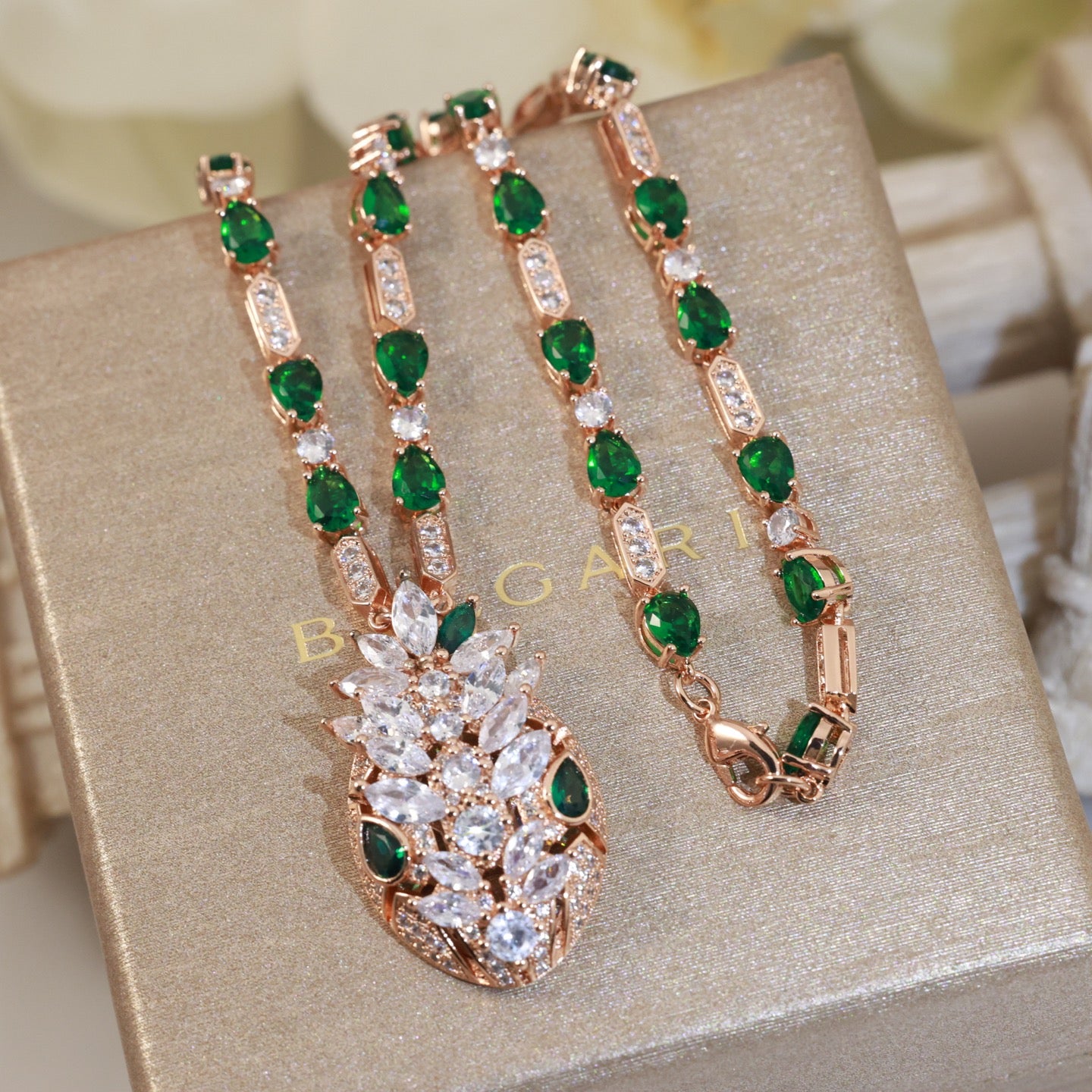 BVLGARI Crystal Serpenti Necklace