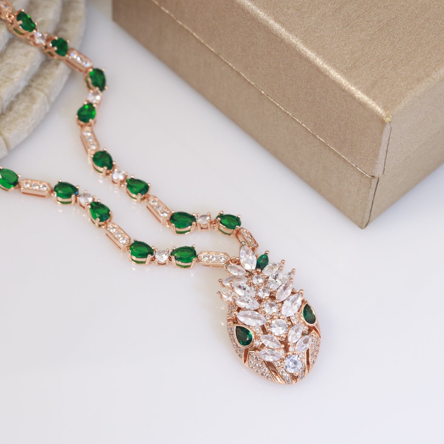 BVLGARI Crystal Serpenti Necklace