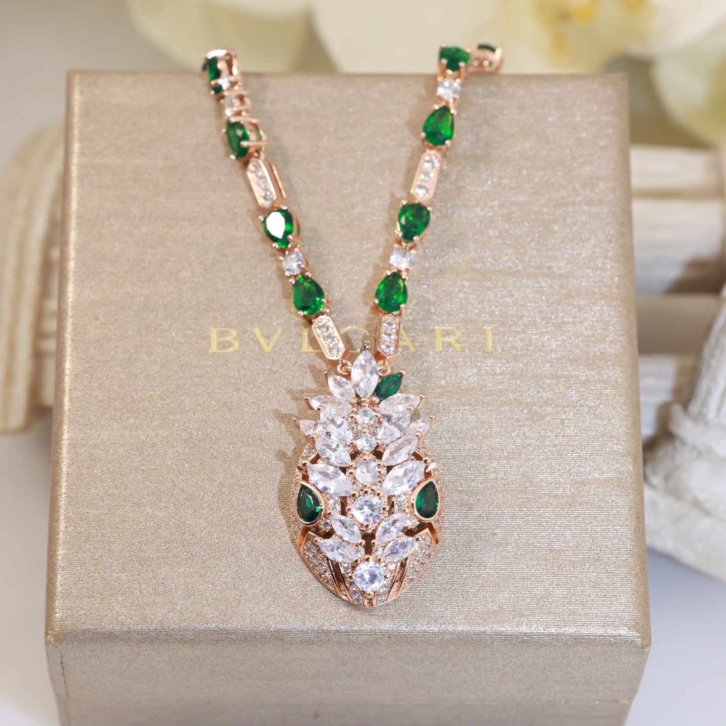 BVLGARI Crystal Serpenti Necklace