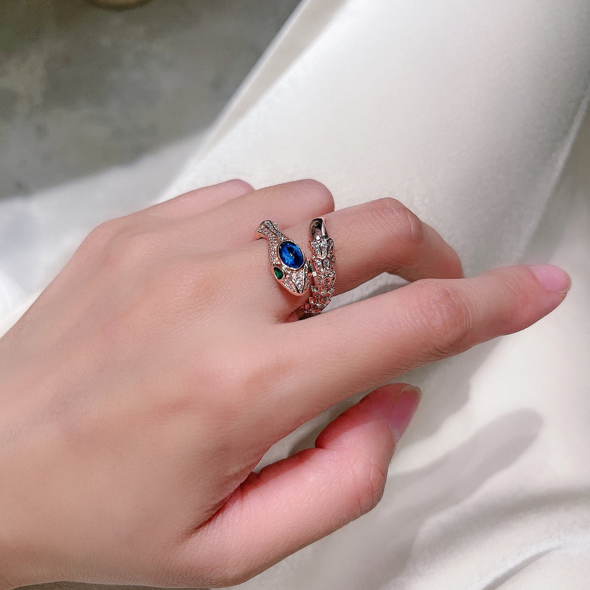 BVLGARI Gold-Plated Serpenti Ring