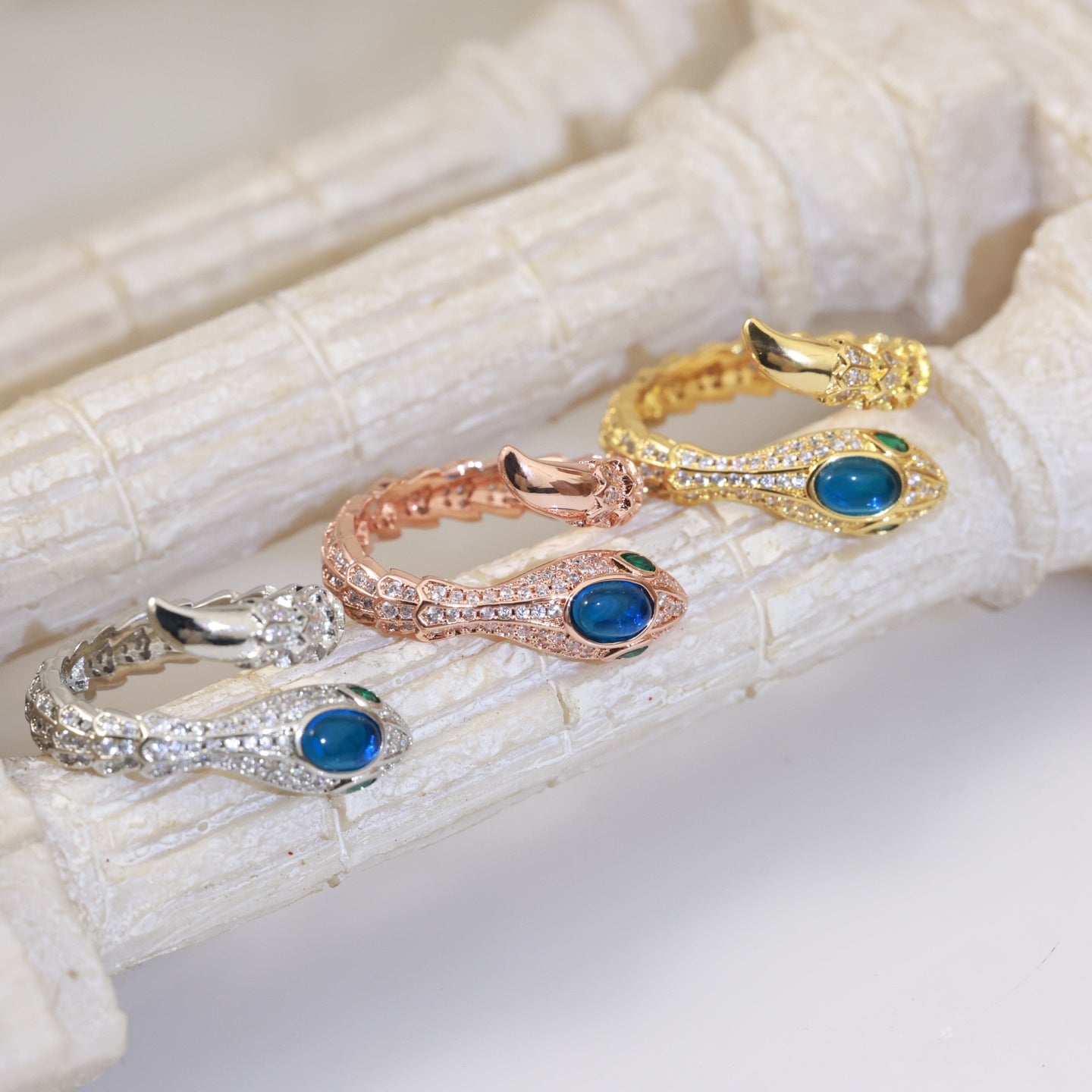 BVLGARI Gold-Plated Serpenti Ring