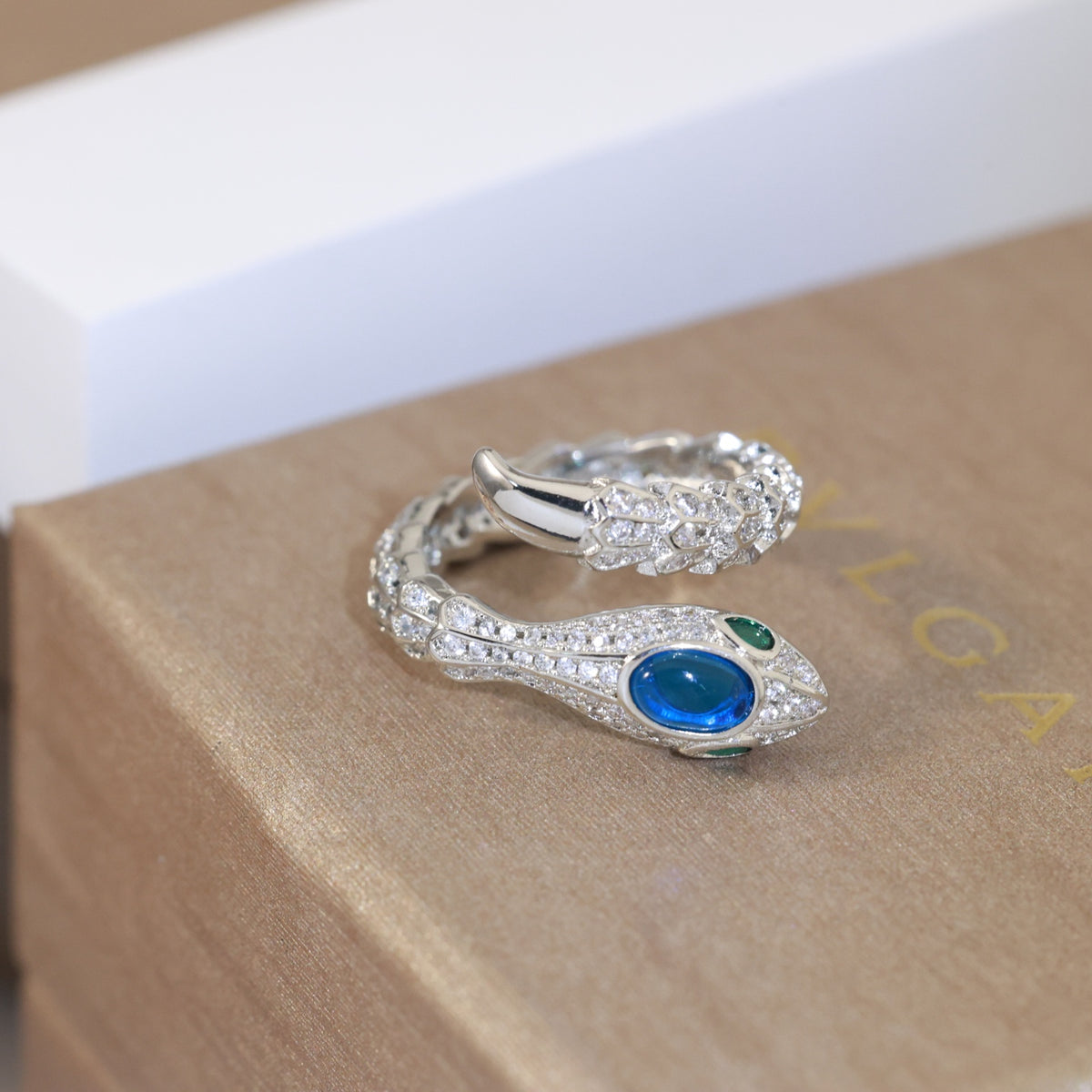 BVLGARI Gold-Plated Serpenti Ring