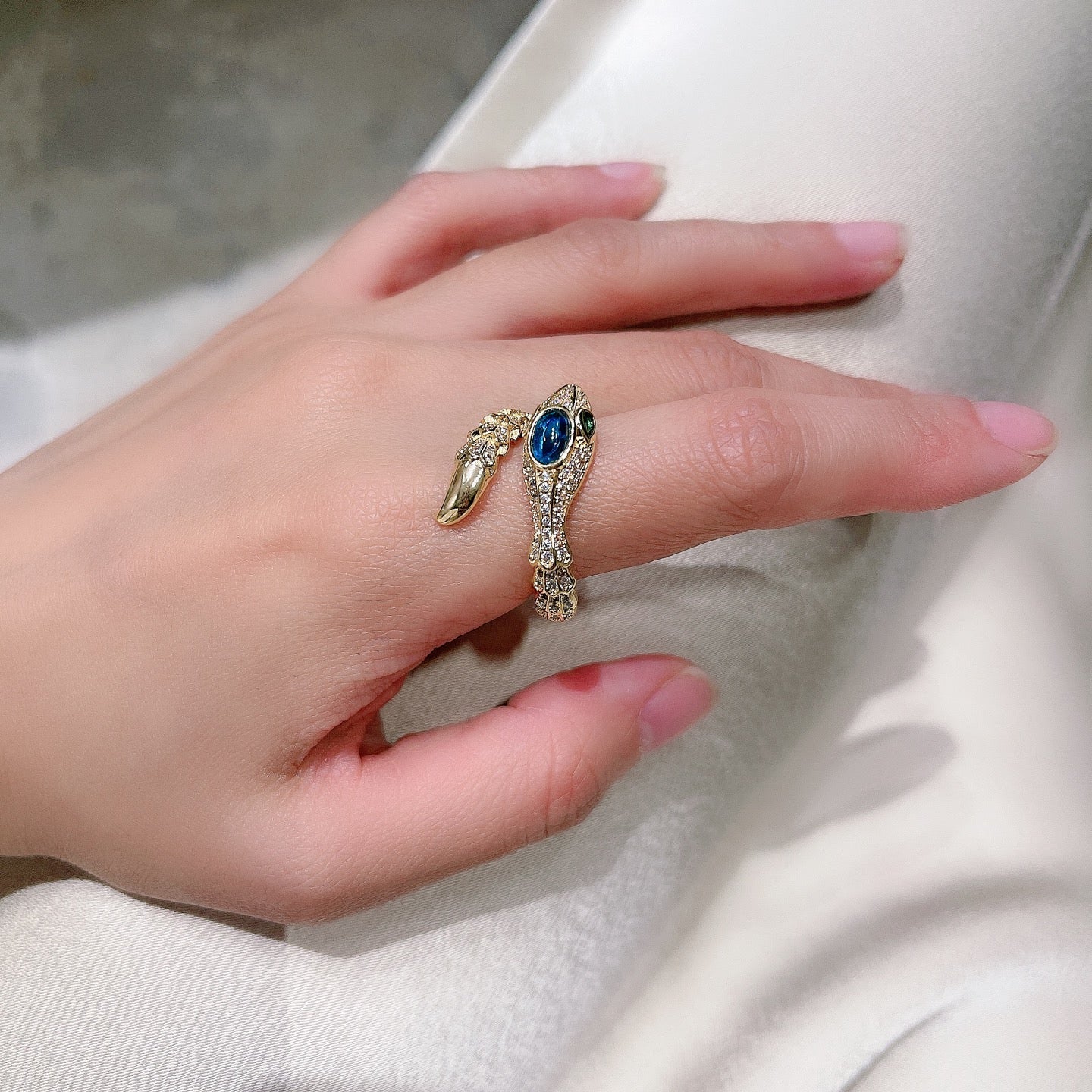 BVLGARI Gold-Plated Serpenti Ring